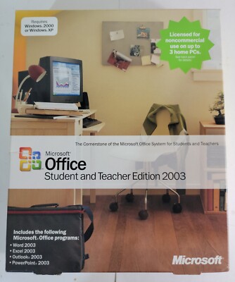 Microsoft Office Student and Teacher Edition 2003 Windows CD-ROM ...