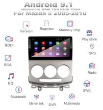 9'' Car Stereo Radio GPS Mirror Link OBD For 05-10 Old Mazda 5 Multimedia Player