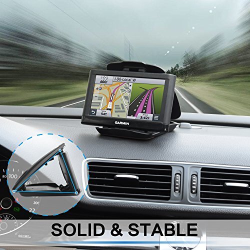 GPS Dash Mount [Matte Black Dock] for Garmin Nuvi Drive Dezl Drivesmart