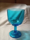 Vintage Blue Glass Goblet 6 inches — photo 2