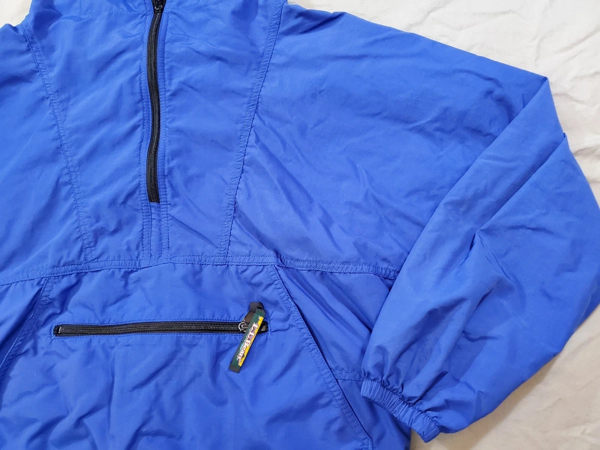 L.L. Bean 90'S Anorak Jacket Women's Small Blue Hooded