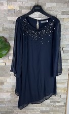 Mint Velvet women’s Size 8 Embellished Navy Viscose Dress 