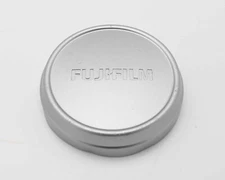 Genuine Fuji Fujifilm Silver Metal Slip-On Front Lens Cap X100T X100F (#17872)