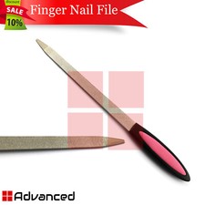 Chiropody Metal Finger Nail File Manicure Foot Dresser Dual Sided Plastic Handle