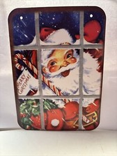 Christmas Wall Decor Holiday Vintage Style Die Cut Cardboard 5 X 7