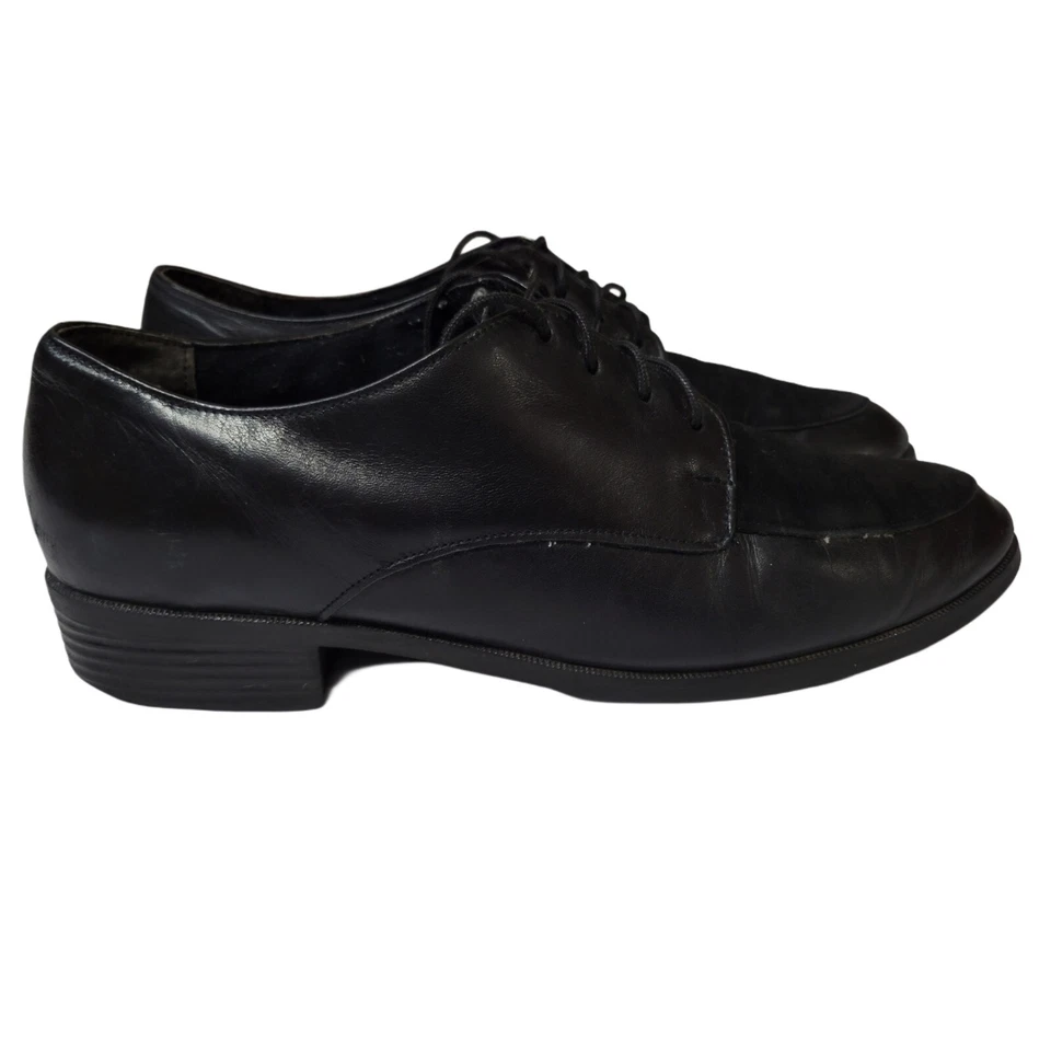Zapatos de vestir Munro Sport Mujer 7 M Verona Cuero + Terciopelo Oxfords con cordones Negros Foto 3 de 4