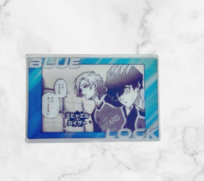 Blue lock exhibition limited HOLO card Michael Kaiser & Alexis
