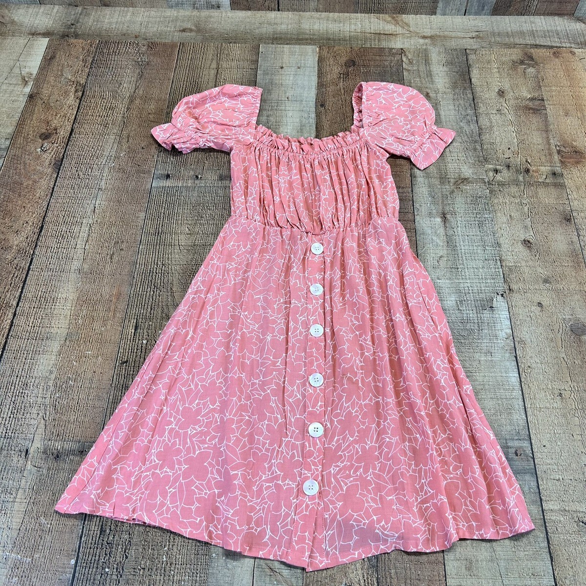 faithfull the brand laura mini dress Faithfull The Brand Laura Smocked Mini Dress In Pink White Womens Size 6