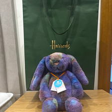 Jellycat Zodihop Luxe Bunny Plush Soft Toy Small Purple/Blue Washable