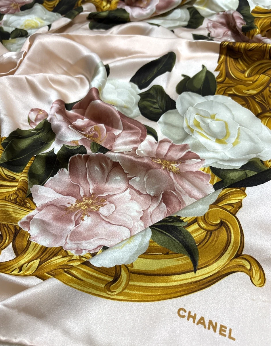 CHANEL Silk Floral Scarves & Wraps for Women for sale - eBay