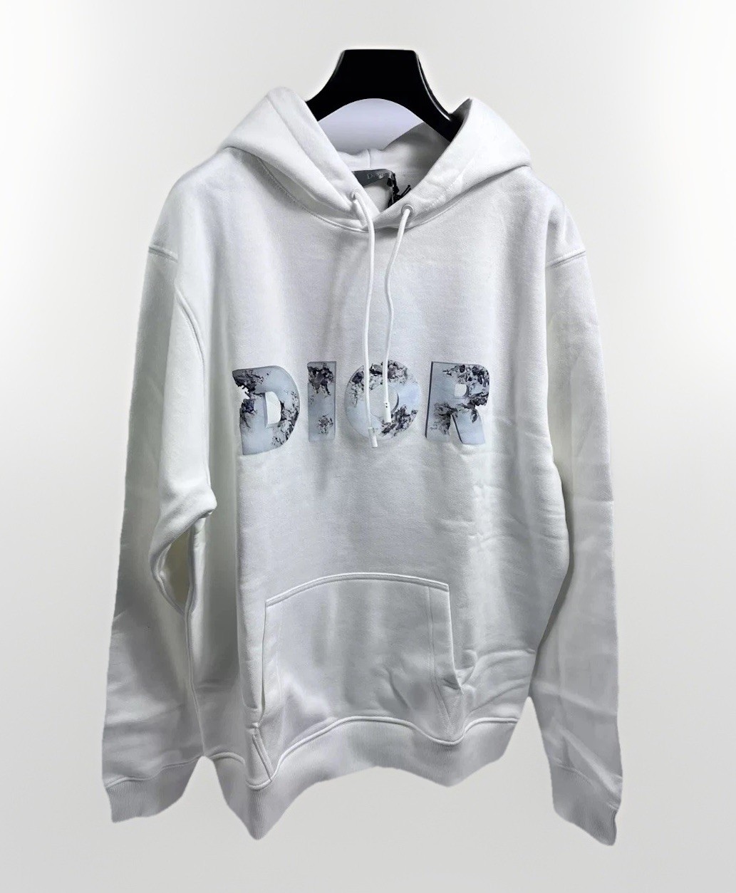 DIOR x DANIEL ARSHAM OVERSIZED COTTON HOODIE SIZE: M RRP £995