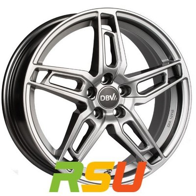 4x DBV 5DS 005 shadow silber 8x19'' ET35 LK5 112 ML 70.1 Alufelgen 19 Zoll