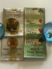 Cincinnati Ohio Texaco Matchbook Lot Vintage Arrow Petroleum Bells Service 