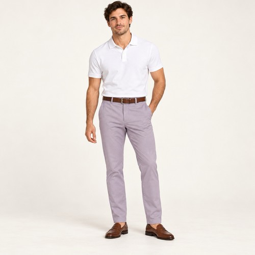 Tom Ford, Tom Ford Men’s Purple Cotton Silk Slim Dress Pants IT 46 US 30 Made Italy