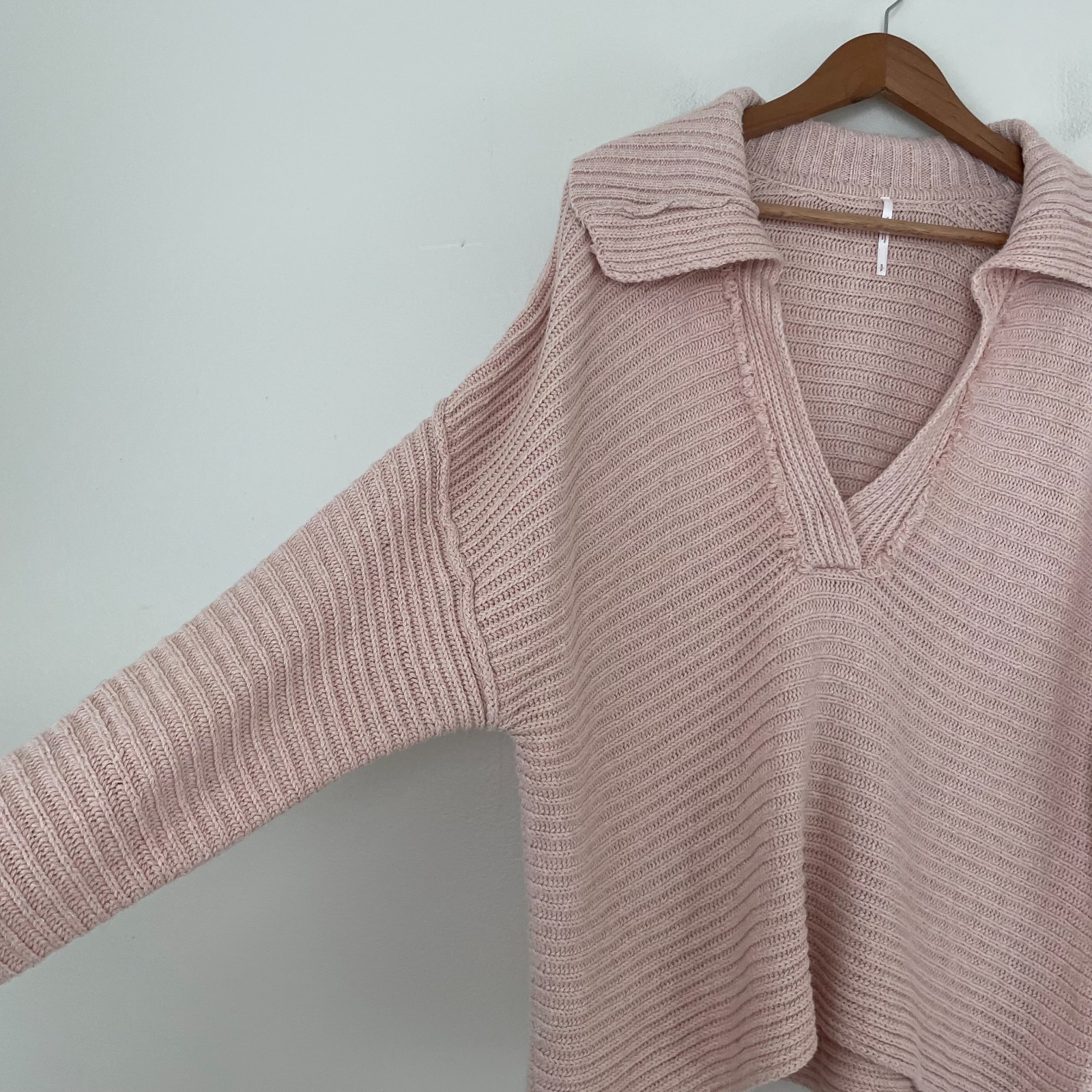 Free People Marlie Pullover Sweater in Dusty Pink Womens Size Small image 5