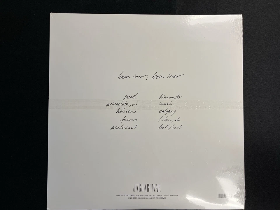 Bon Iver, Bon Iver 2013 Vinyl LP M/M Reissue White Vinyl Newbury Comics Edt - Image 2 of 4