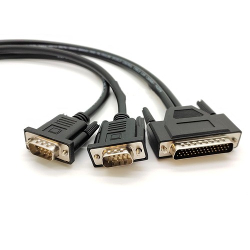 Cavo seriale sdoppiatore 2 vie DB44 maschio a DB9 maschio e maschio 50 cm - Foto 2 di 5