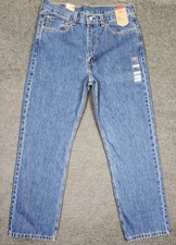Men's Levi's 565 Loose Straight Jeans 33x34 Blue Medium Wash 100 Cotton Denim