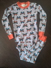 Hanna Andersson Butterfly Pajamas 130 Size 8