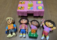 x5 Dora The Explorer Figure Expanding Table Ornament Lot Diego Mattel Dollhouse