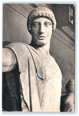 Apollo Marble Statue Temple Zeus Archaeological Museum Olympia Greece Postcard