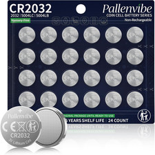 24 Pack CR2032 Battery,3V Lithium Coin Cells, Long Storage Life for Airtag