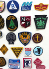 Vtg MIXED LOT of 40+ Sew-On EMBROIDERED PATCHES Uniform-Schools-Felt-NOS Unused — photo 3