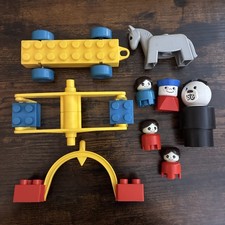 Lote Mixto Figuras Fisher Price Lego Duplo Bloques Animal Vehículo Carrusel? Piezas