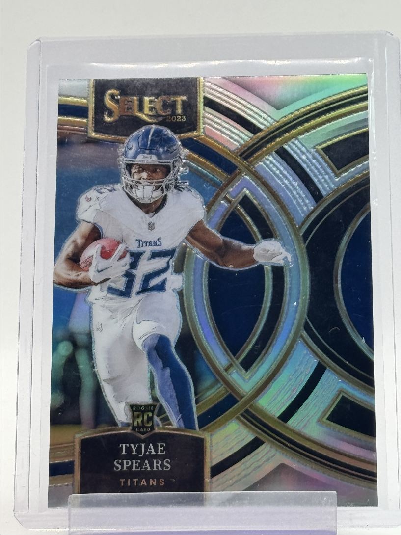 TYJAE SPEARS 2023 SELECT PREMIER LEVEL ROOKIE SILVER PRIZM TITANS RC Q4128