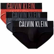 Calvin Klein Men  s Intense Power Microfiber Stretch 3 Pack Hip Brief LARGE