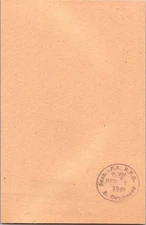 Canada 1948 Sask & PA TR #7 - RPO Cancel Card - J23895