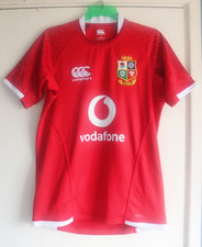 British Lions Rugby Union Shirt Jersey 2021 Size Medium Canterbury Vodafone Red