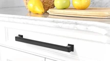 Amerdeco 6 PACK Matte Black 12” Cabinet/Dresser Pulls ZH0001. Hardware Inc. NOB