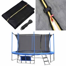 Yescom Trampoline Round Enclosure Net 15Ft 8 Pole Fence Mesh Closeout