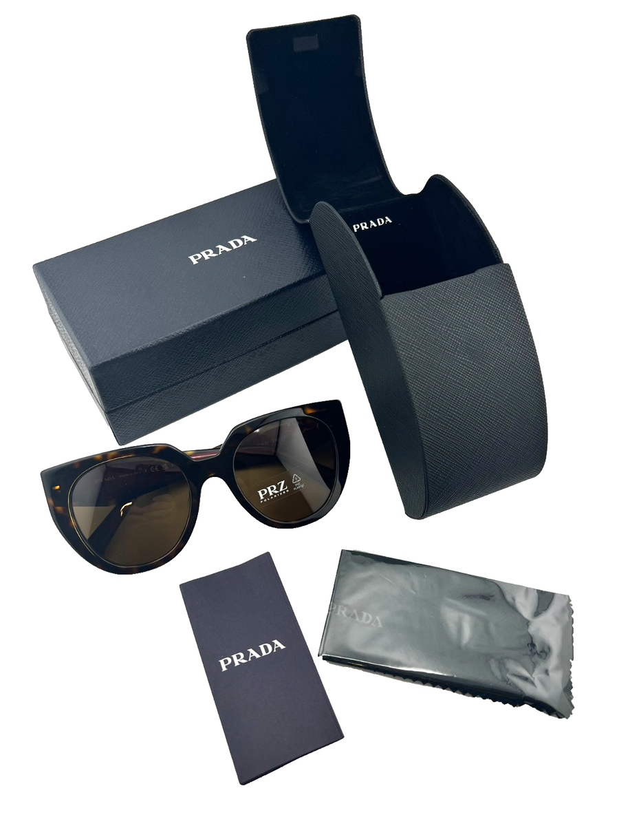 Prada polarized women\'s sunglasses and hard case Made in Italy NIB $440 Womens PRADA Sunglasses 2AU5Y1 Tortoise Shell Red  main image 2
