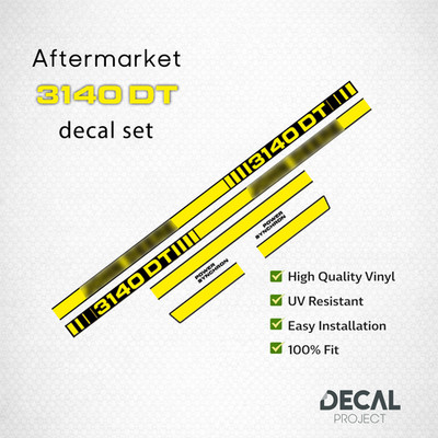 John Deere 3140 DT Decal Kit - Aftermarket Traktor Aufkleber - Power Synchron...