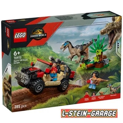 LEGO® Jurassic World 76972 Raptor: Verfolgungsjagd mit dem Geländewage NEU & OVP