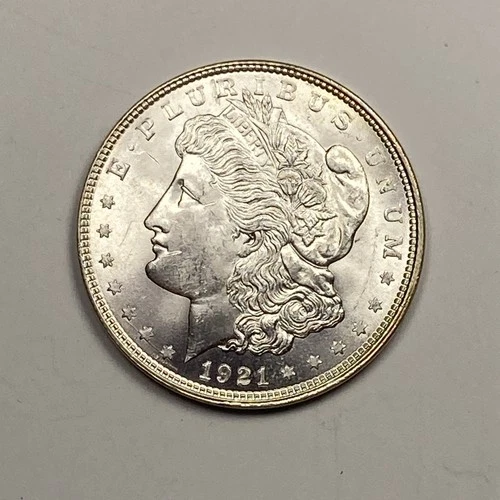 1921-D Morgan Dollar 1.00. Near Gem BU.