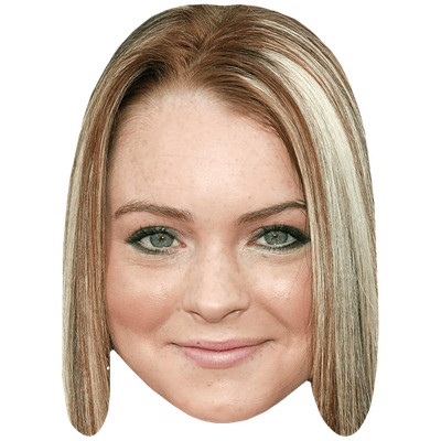 Lindsay Lohan (jung) großer Kopf. Größer als das Leben Maske.