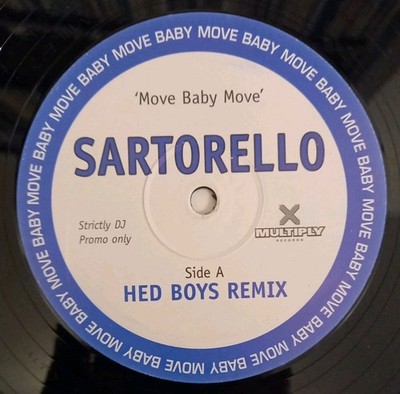 Sartorello - Move Baby Move (UK 12'' promo vinyl) 1996, electronic, euro-house