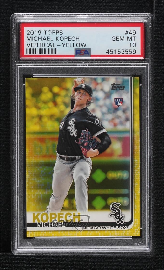 2019 Topps Walgreens Yellow Michael Kopech #49 PSA 10 GEM MT i6e
