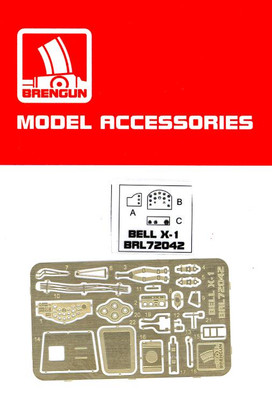 Brengun Models 1/72 BELL X-1 Sound Barrier Buster Photo Etch Update Set