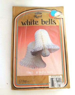 Vintage Honeycomb Bells White Folded Tissue Paper C.A. Reed 2 Total 9 ...