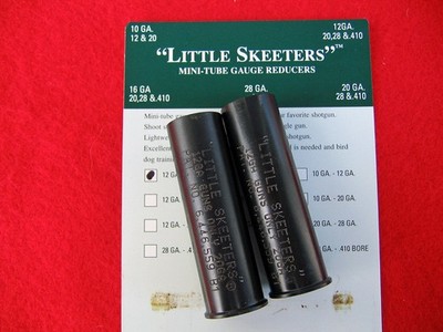 SHOTGUN GAUGE REDUCER INSERTS LITTLE SKEETERS -12 TO 20 GAUGE