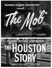 THE MOB 1951 / THE HOUSTON STORY 1956 dvd -r Region 0 NTSC mint prints US seller