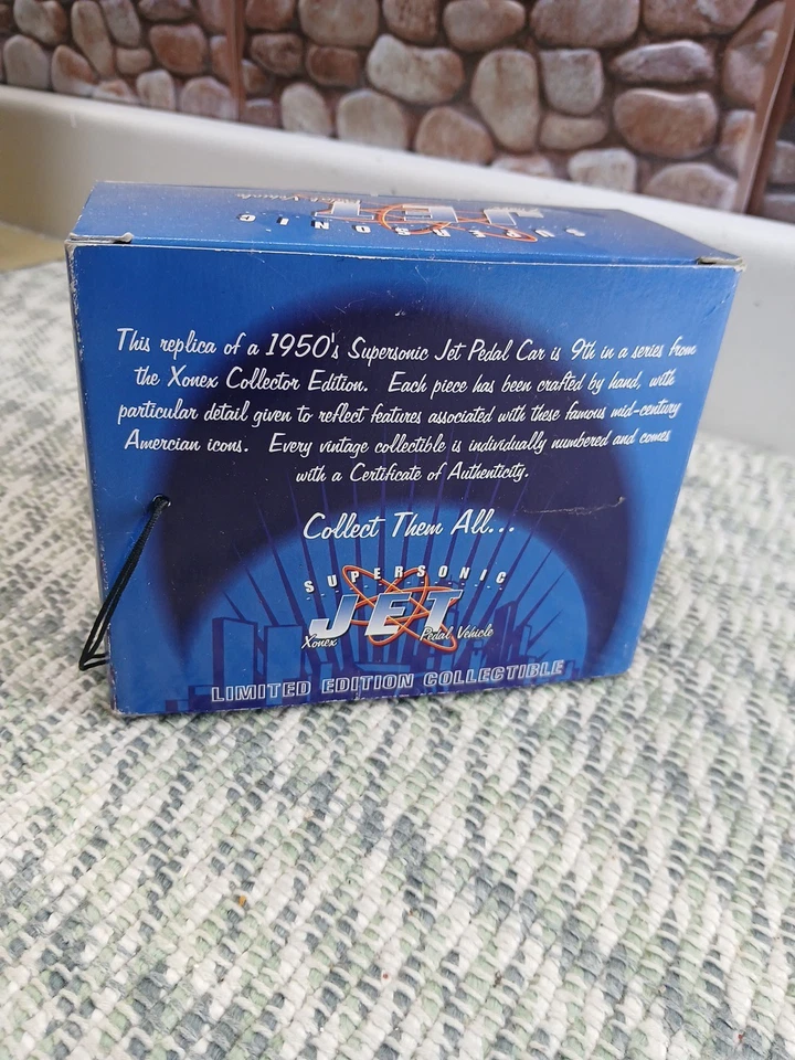 Xonex Supersonic Jet Pedal Vehicle Die Cast Metal LTD Ed #06541 Of 15,000 NIB - Image 3 of 4