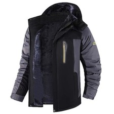 Casual Fleece And Thick Men's Mid-length Coat