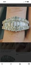 Vintage Baguette And Round Cz Set In Sterling Silver 4CTW