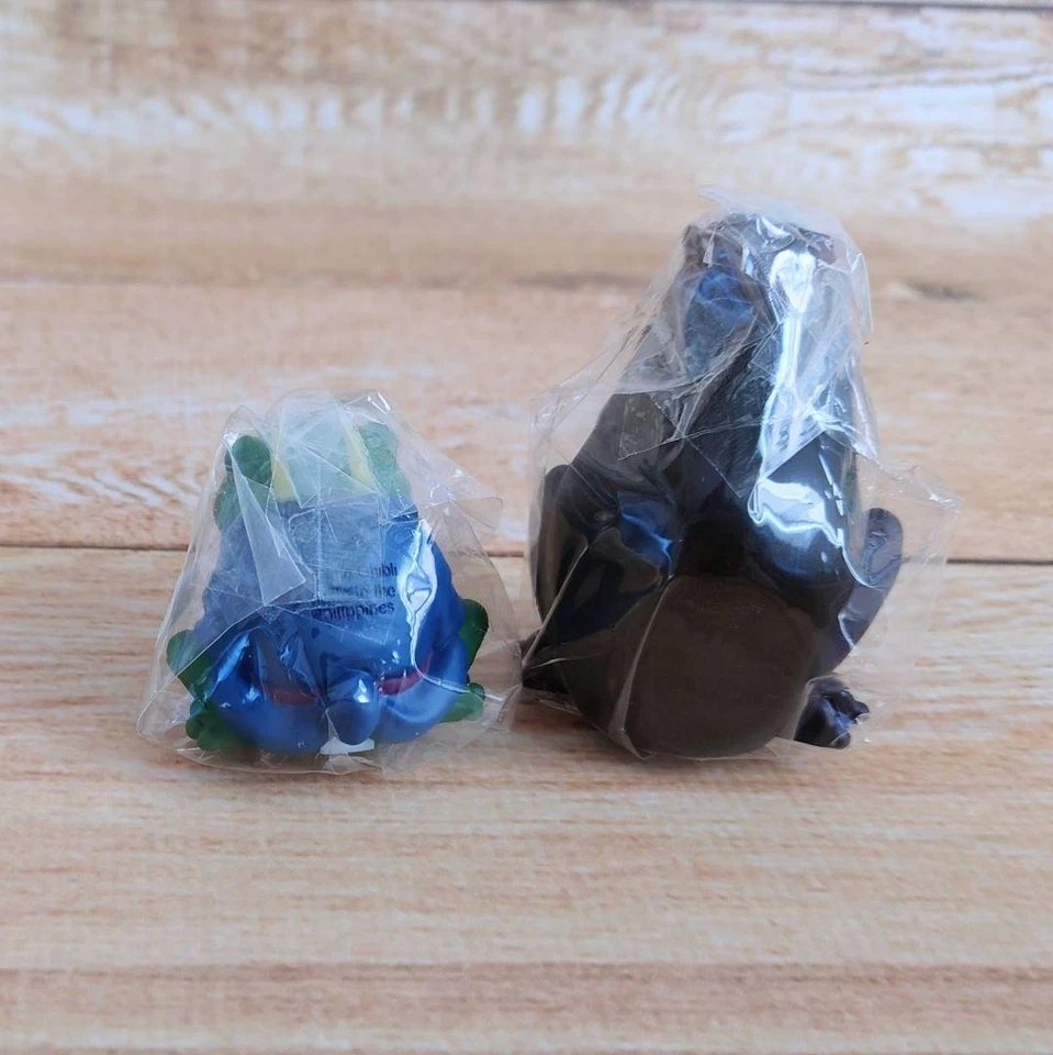 [New] Blue Frog No-Face (Large Mouth) Finger Puppet 2-Piece Set Spirited Away - Image 2 of 2