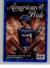 2019 Donruss American Pride Blue #24 Zach Watson 249 (ref 136940)